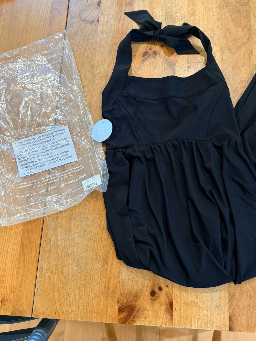 Hill House The Fleur Midi Dress - Black Jersey - NWT